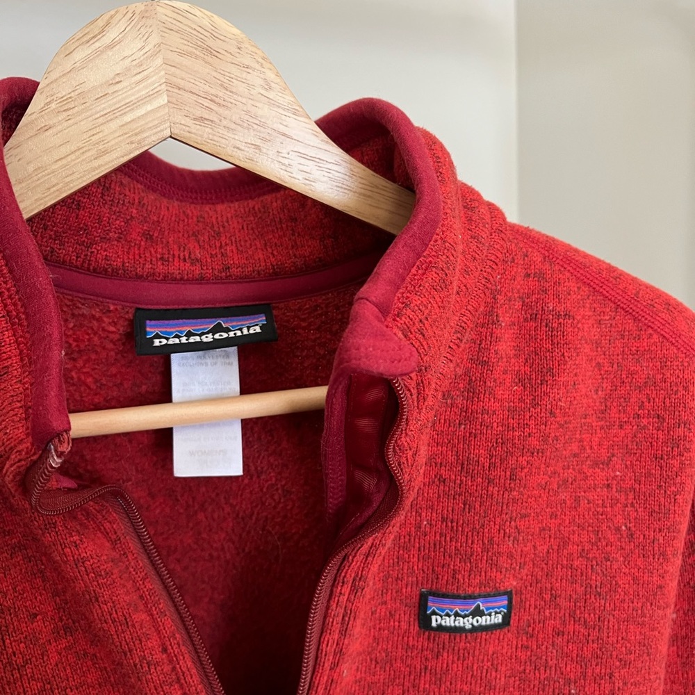 Patagonia Full Zip Fleece Better Sweater Jacket Women’s Size Large in Red